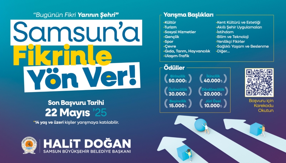 Büyükşehir'den 'Samsun'a Fikrinle Yön Ver' Yarışması Düzenlendi
